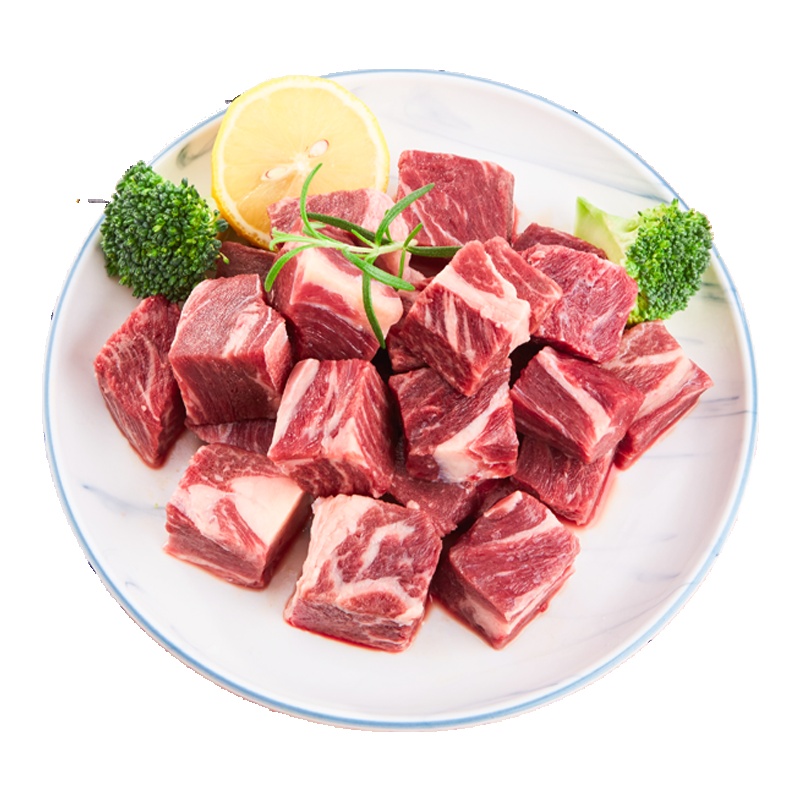 悠司坊 巴西牛腩块900g生鲜牛肉原肉手工切割
