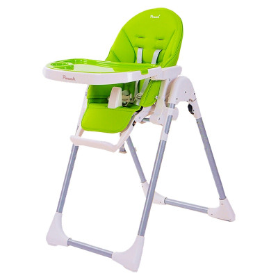 Pouch帛琦 儿童餐椅K06多功能便携可折叠0-4岁宝宝可食餐盘材质7档高度调节一件折叠婴儿餐椅儿童吃饭餐桌椅