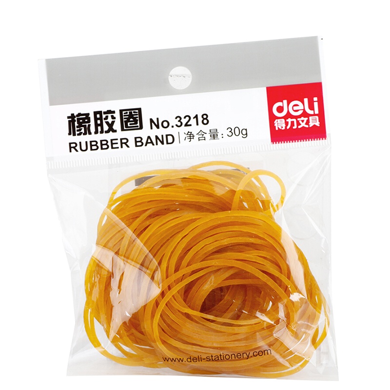 得力(deli) 3218橡皮筋 乳胶圈 牛皮筋30g 一包装