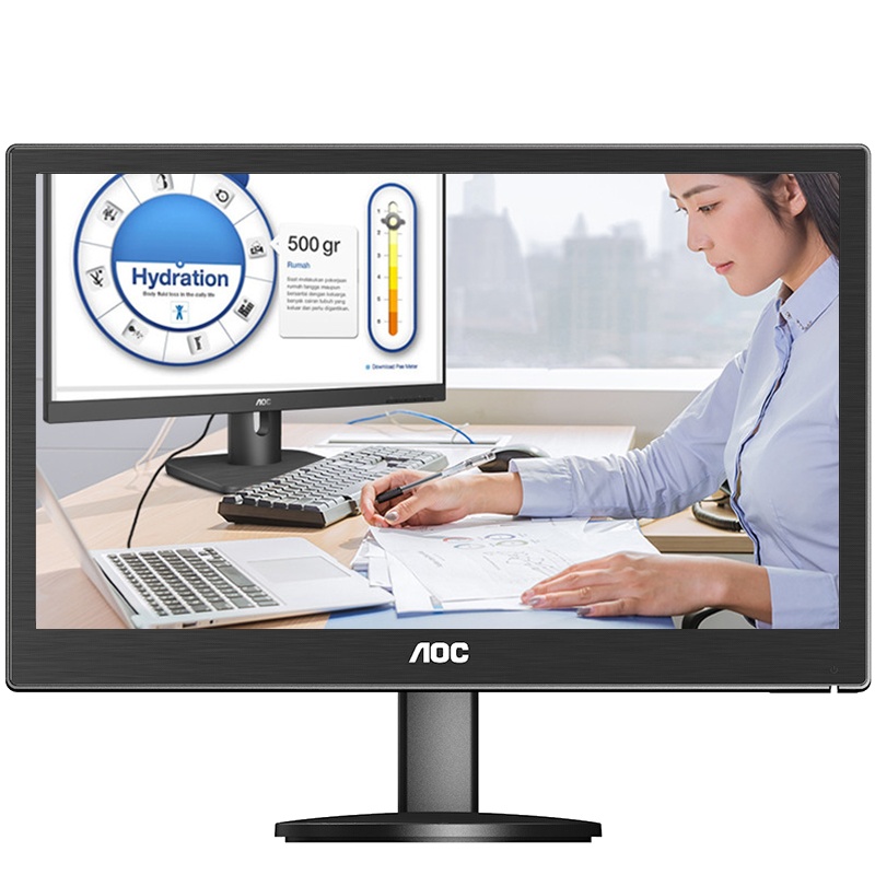 AOC E1670SWUE 15.6英寸 LED背光节能液晶电脑显示器 支持壁挂