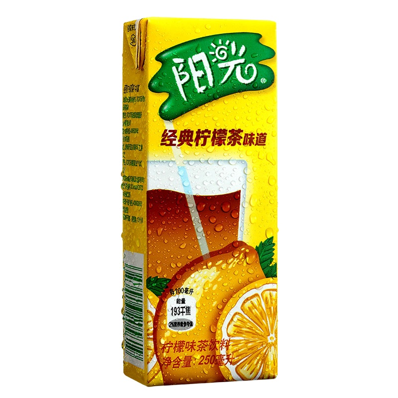 可口可乐阳光柠檬茶纸包250ml*6(6连包)
