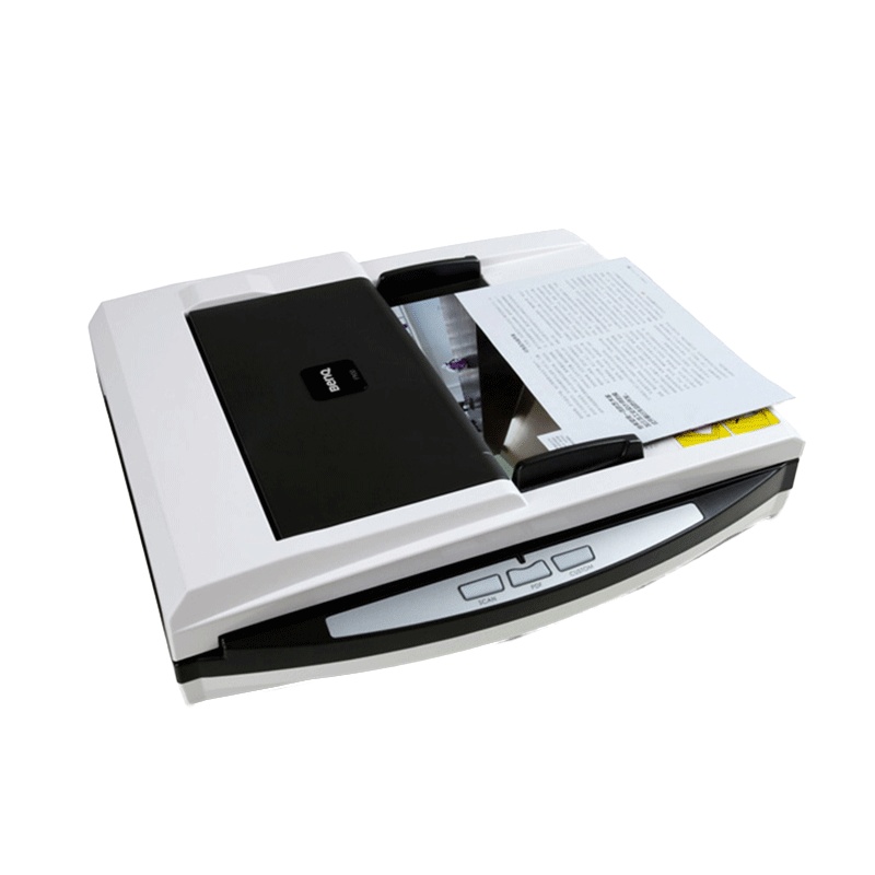 明基(BenQ)P902 平板及馈纸式A4双平台扫描仪 ADF连续彩色双面扫描 每分钟12张/24页 白色外壳
