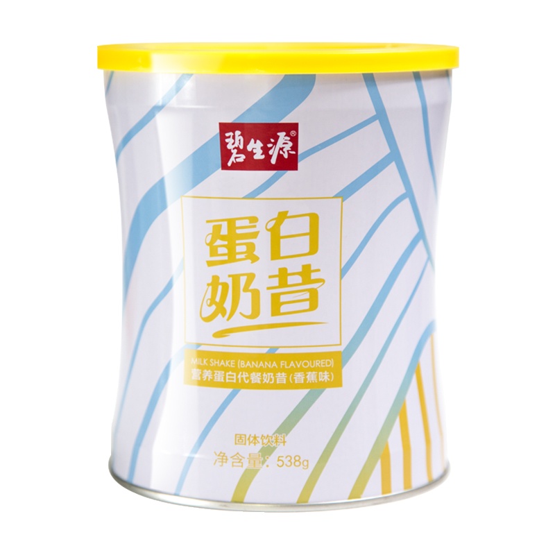 碧生源 蛋白代餐奶昔男女饱腹代餐粉 营养膳食纤维粉 538g/罐(香蕉味)