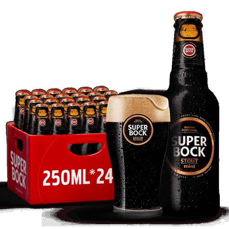 超级波克SuperBock 黑啤酒250ml*24瓶 葡萄牙经典原瓶进口整箱