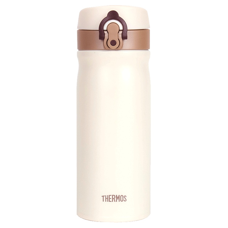 膳魔師(THERMOS）不锈钢保温杯TCMB-400 VAN 白色 400ML 时尚轻便 /304不锈钢