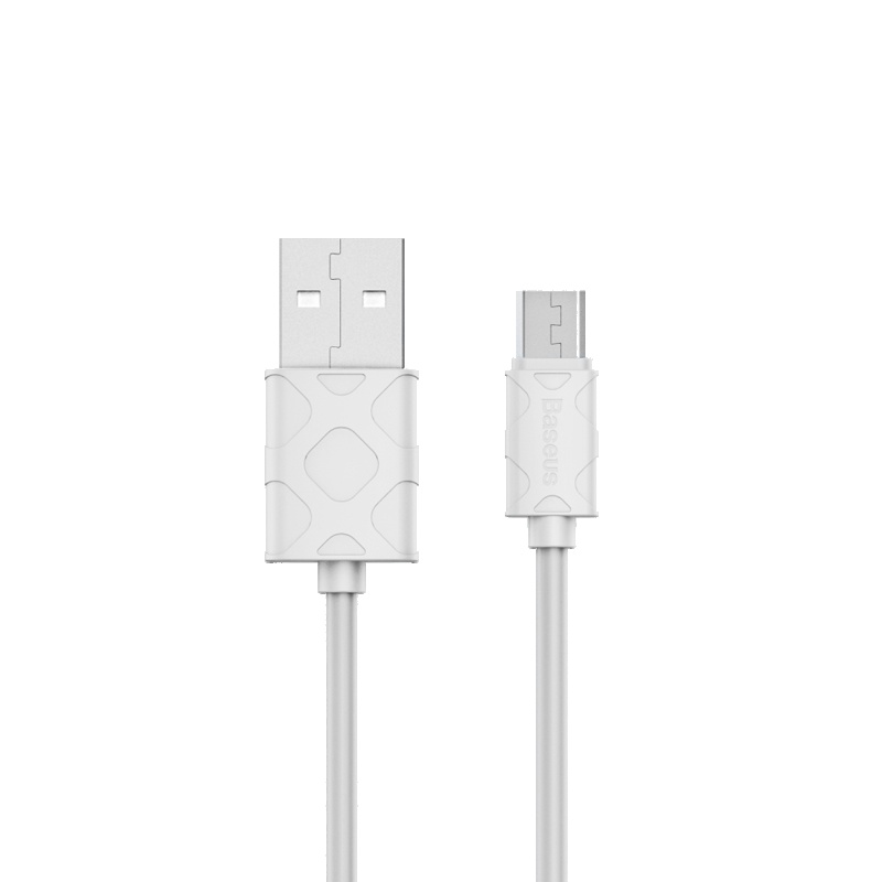 倍思（Baseus）1m 安卓数据线 MICRO USB 2. 0快充 华为 三星 小米 OPPO 魅族电源线等 白色