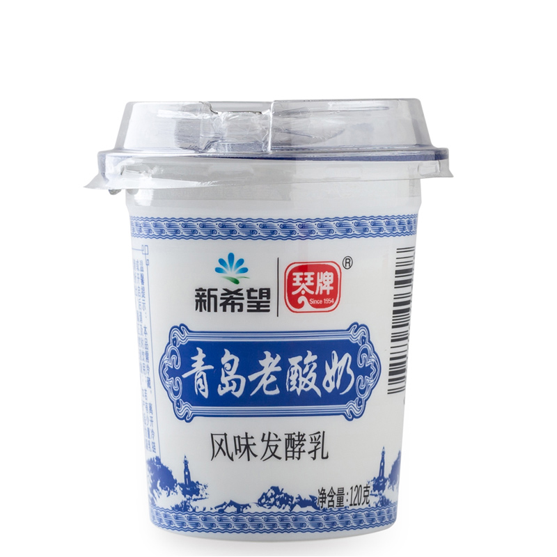 【苏宁生鲜】新希望琴牌青岛老酸奶风味发酵乳120g