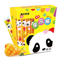 台湾进口雅米熊猫迷你果冻棒芒果味260g休闲零食布丁