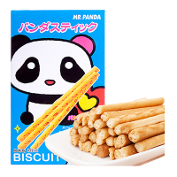 越南进口熊猫先生棒形饼干40g牛奶奶油味膨化零食
