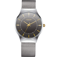 聚利时不锈钢表带礼物手表商务休闲表盘情侣手表男女对表石英表JA-577