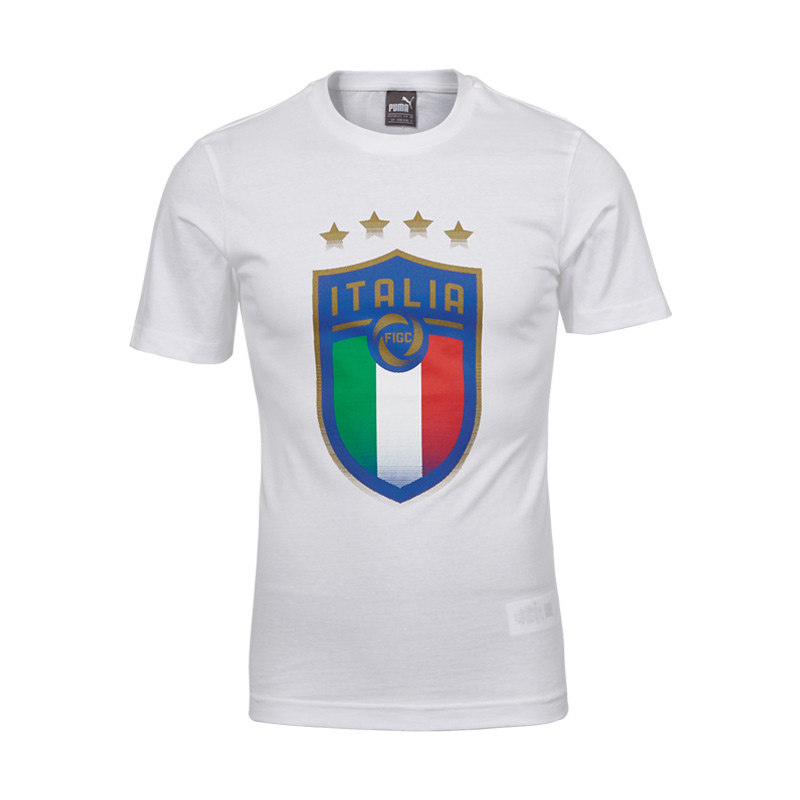 PUMA彪马 新品 FIGC Italia 意大利队LOGO 男子短袖运动T恤 752613