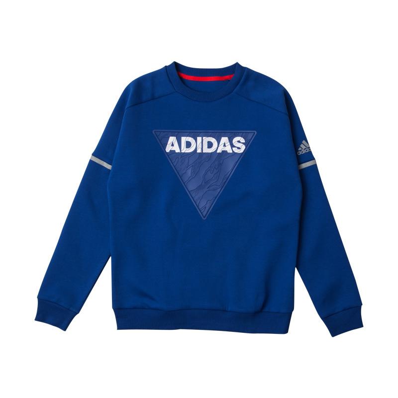 Adidas阿迪达斯童装秋大童运动表现套头卫衣
