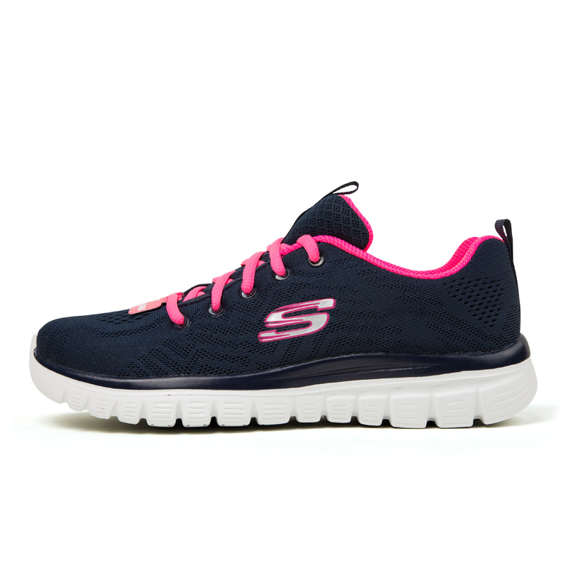 Skechers斯凯奇 LIFESTYLE 增高透气回弹 女士休闲运动鞋跑步鞋12615