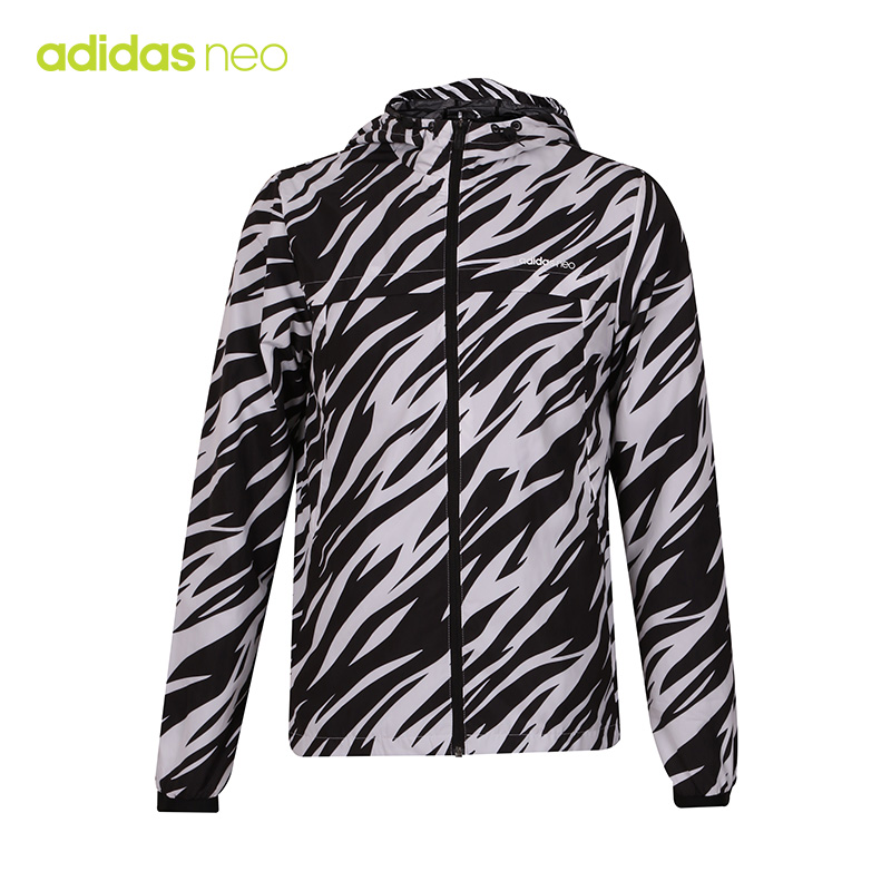 adidas阿迪达斯NEO男子外套夹克2018新款休闲运动服CV6933