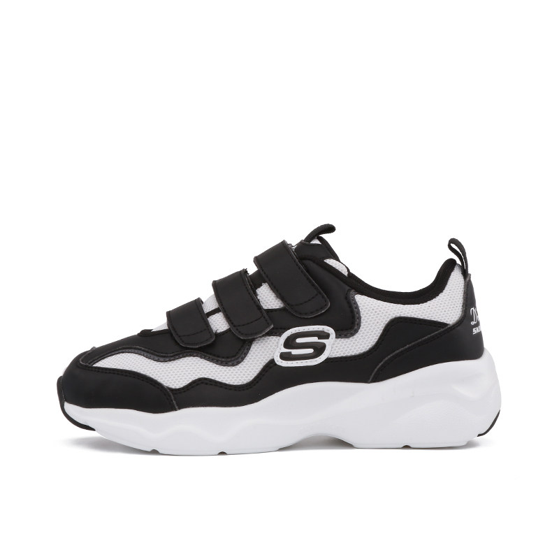 Skechers斯凯奇SNH48D'lites女士厚底增高情侣熊猫运动休闲鞋88888104