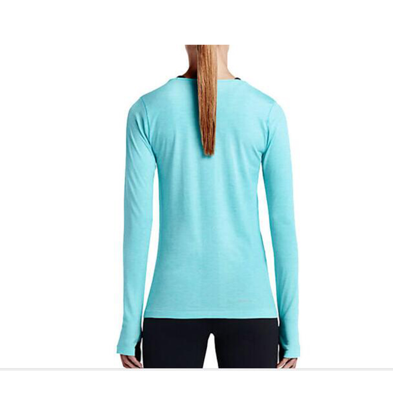 NIKE DRI-FIT KNIT女子专业跑步运动针织套头衫长袖T恤644684-010