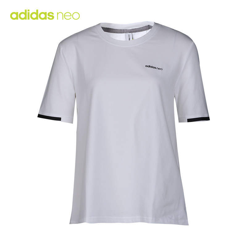 Adidas阿迪达斯NEO女装夏季新品运动休闲短袖T恤DN7394 DN7419