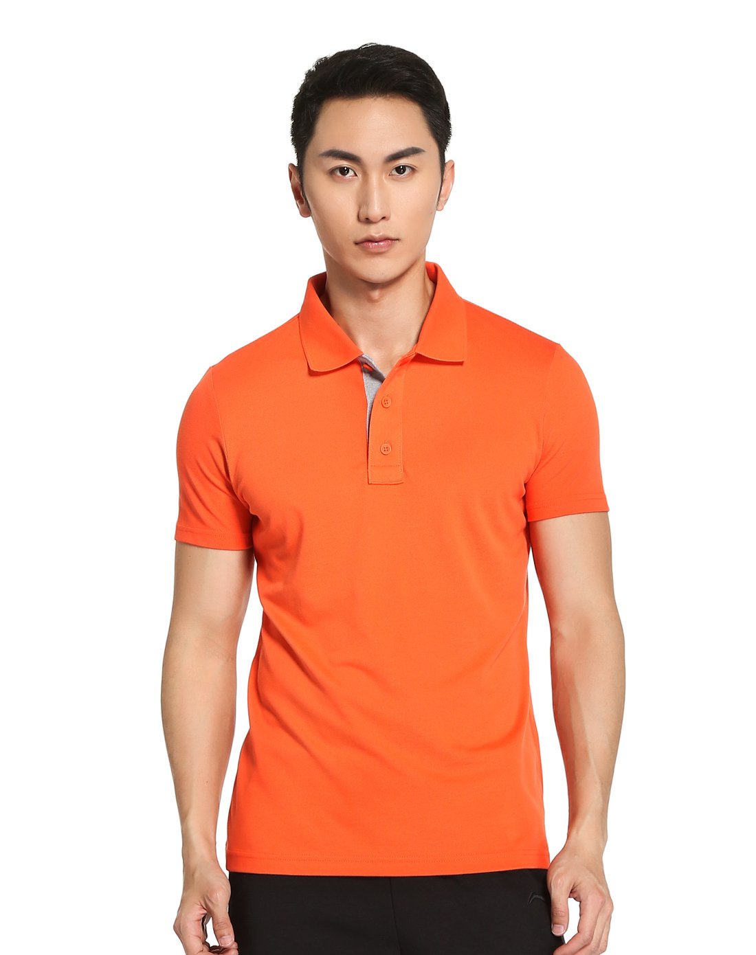 李宁男款短袖POLO