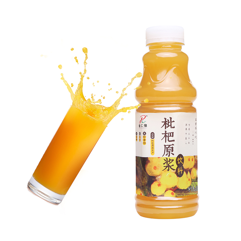 [福仁缘] 果汁枇杷原浆饮料450ml*6瓶整箱装含糖果蔬汁