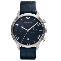 阿玛尼（ARMANI）手表简约气质商务男女表 AR1652 蓝色