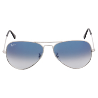 雷朋中性款银色镜框蓝色渐变镜片眼镜太阳镜RB3025 003/3F 58mm