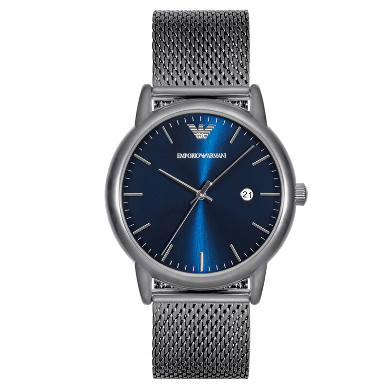 阿玛尼(EmporioArmani)手表钢制表带经典时尚休闲石英男士时尚腕表 AR11053