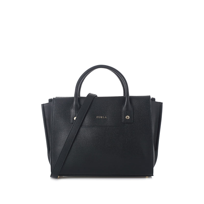 FURLA LINDA纯色牛皮女士斜挎包 BHF3B30