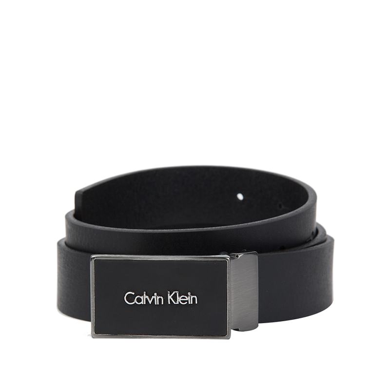 CalvinCALVIN KLEIN 平行扣牛皮腰带 K50K502106