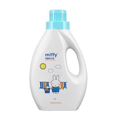 米菲Miffy婴儿童洗衣液1L不含磷酒精荧光剂矿物油防过敏天然配方1kg