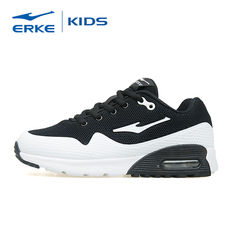 鸿星尔克（ERKE）童鞋 男童儿童气垫弹力运动鞋休闲防滑网面透气中大童鞋65118120022