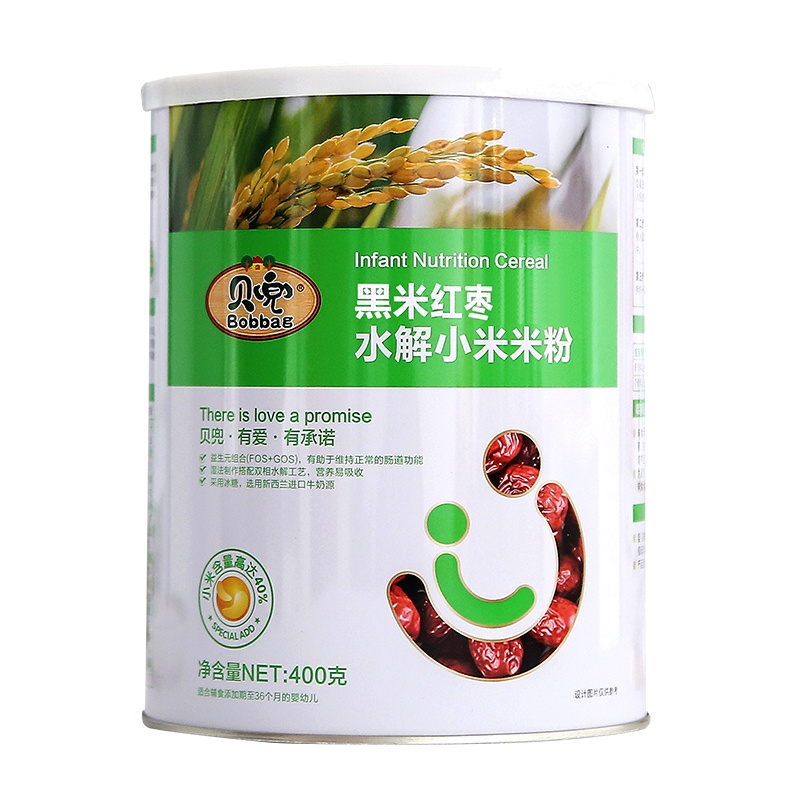 贝兜 黑米红枣水解小米米粉400g/罐