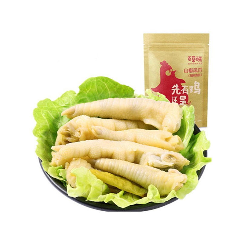 百草味（BE&CHEERY）泡椒凤爪200g/袋 山椒凤爪 鸡爪 山椒味 百草味出品