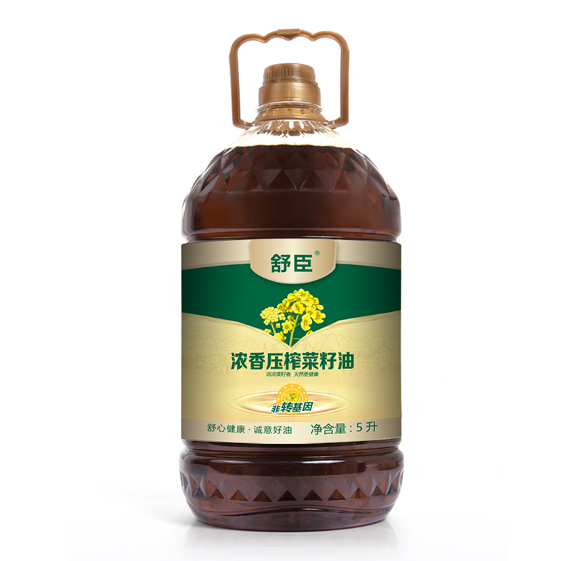 舒臣 非转基因 物理压榨 浓香菜籽油 5L 食用油