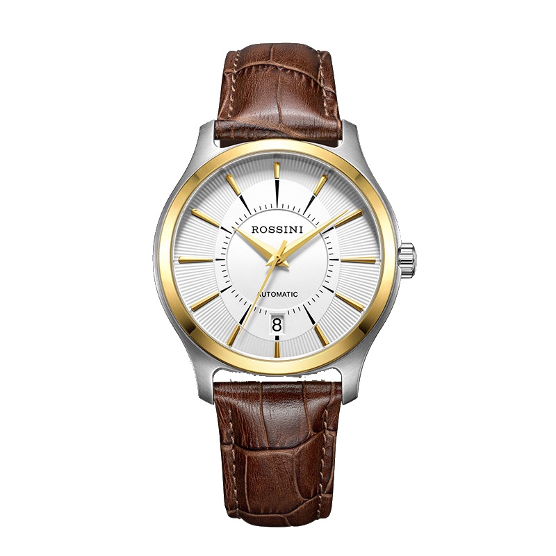 罗西尼(ROSSINI)手表钟表休闲时尚雅尊商务系列自动机械表 男士商务休闲腕表5611