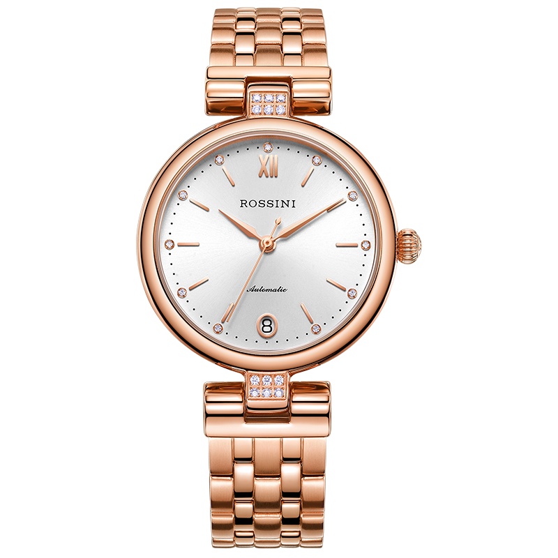 罗西尼(ROSSINI)手表钟表雅尊商务系列时尚腕表简约优雅自动机械表女士手表718752G01B