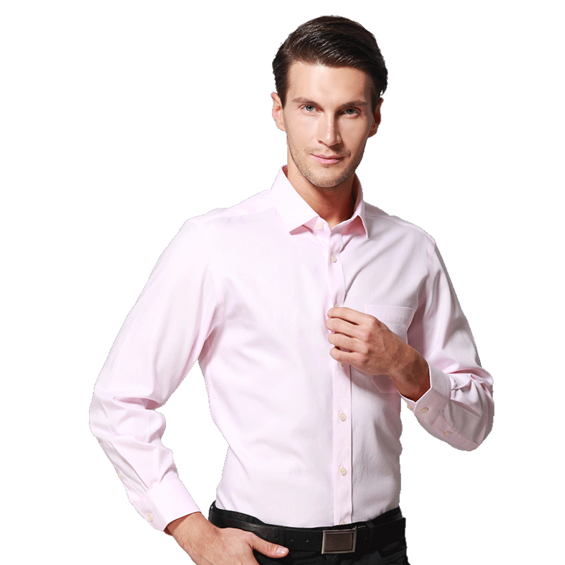 美尔雅(MAILYARD)长袖衬衫男 纯棉免烫商务修身款男士衬衣 全棉男式长衬 380