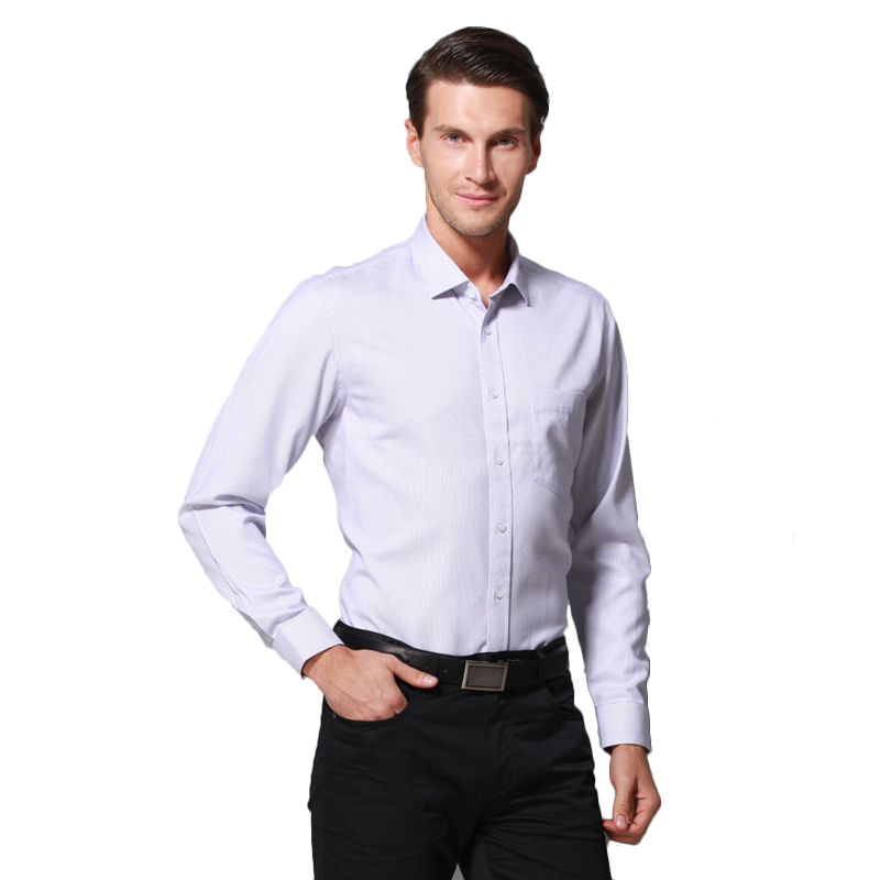 美尔雅(MAILYARD)长袖衬衫 纯棉商务休闲男士衬衣 男式职业装长衬 384