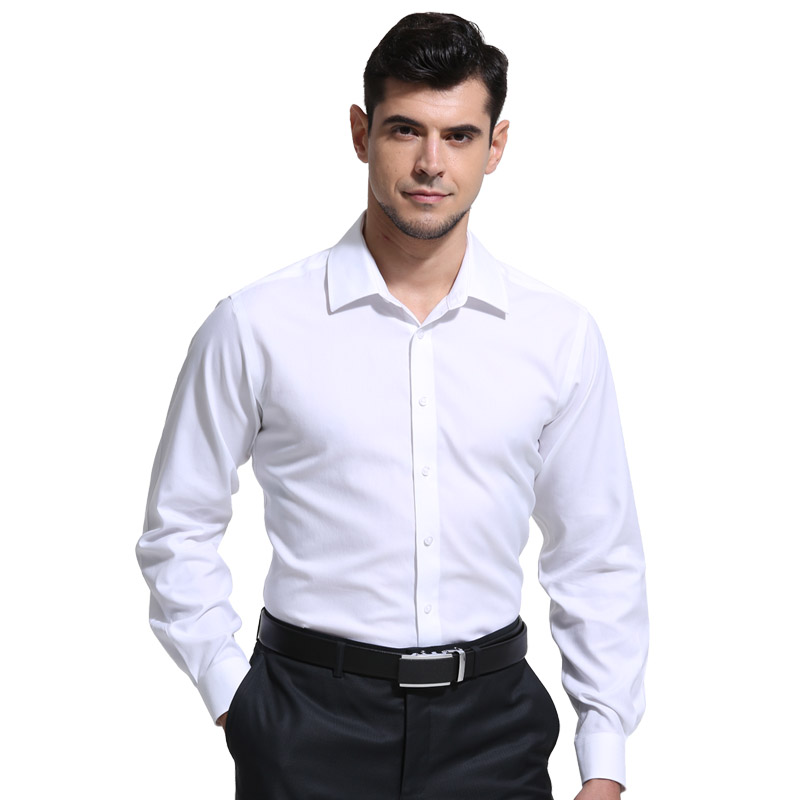美尔雅（MAILYARD）白衬衫 纯棉免烫商务男士长袖衬衣 工作服正装523