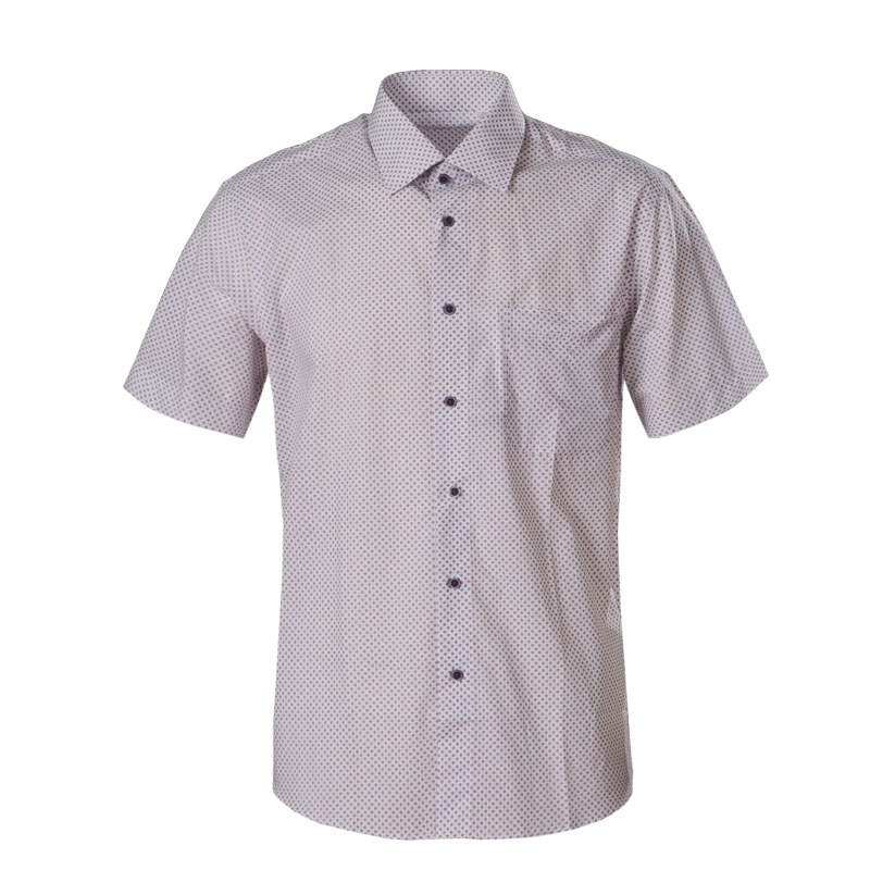 美尔雅(MAILYARD)短袖衬衫 纯棉商务休闲男式短衬时尚男士衬衣 151