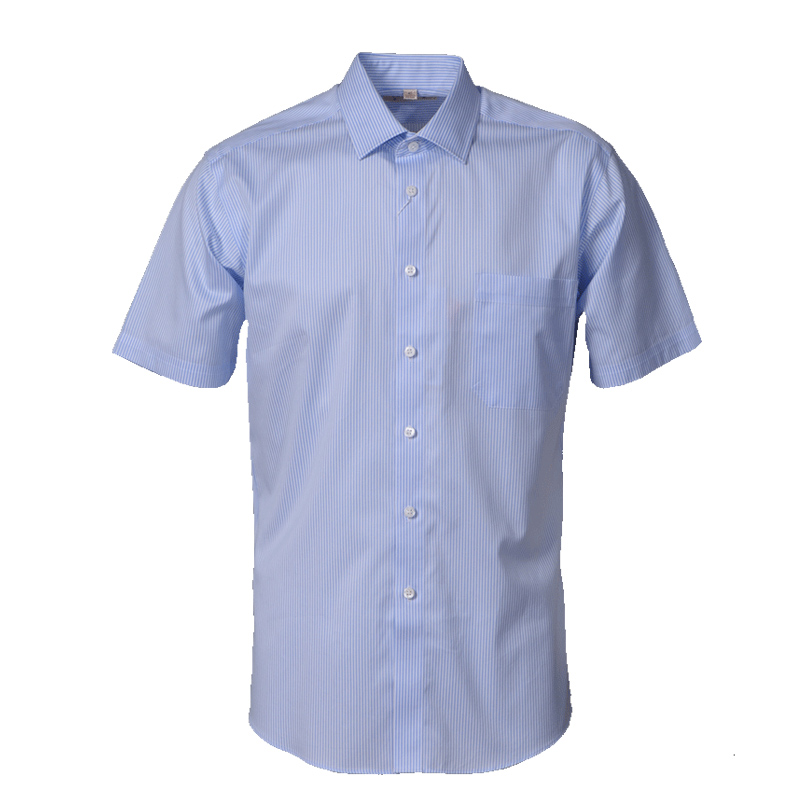 美尔雅(MAILYARD)短袖衬衫 纯棉商务修身男士衬衣男式免烫短衬 295