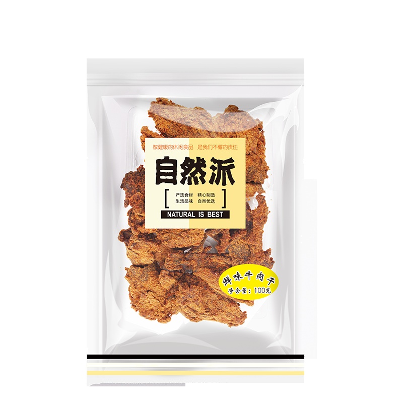 【自然派 正宗手撕风干鲜味牛肉脯肉条零食特产100g】