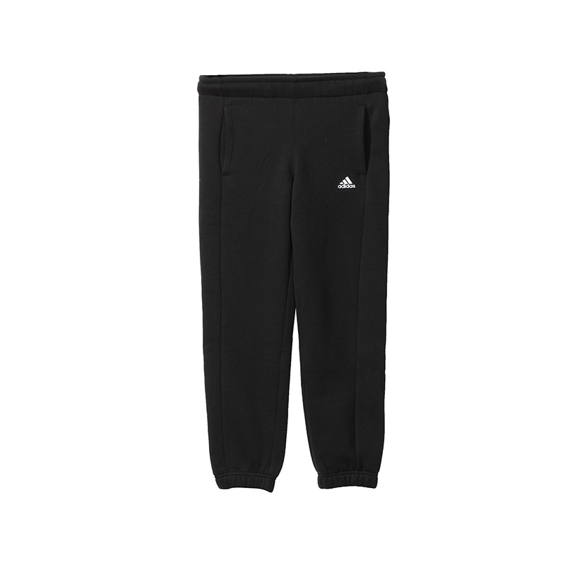 阿迪达斯adidas童装男大童10-13岁休闲生活针织长裤童装S23247 140 黑色