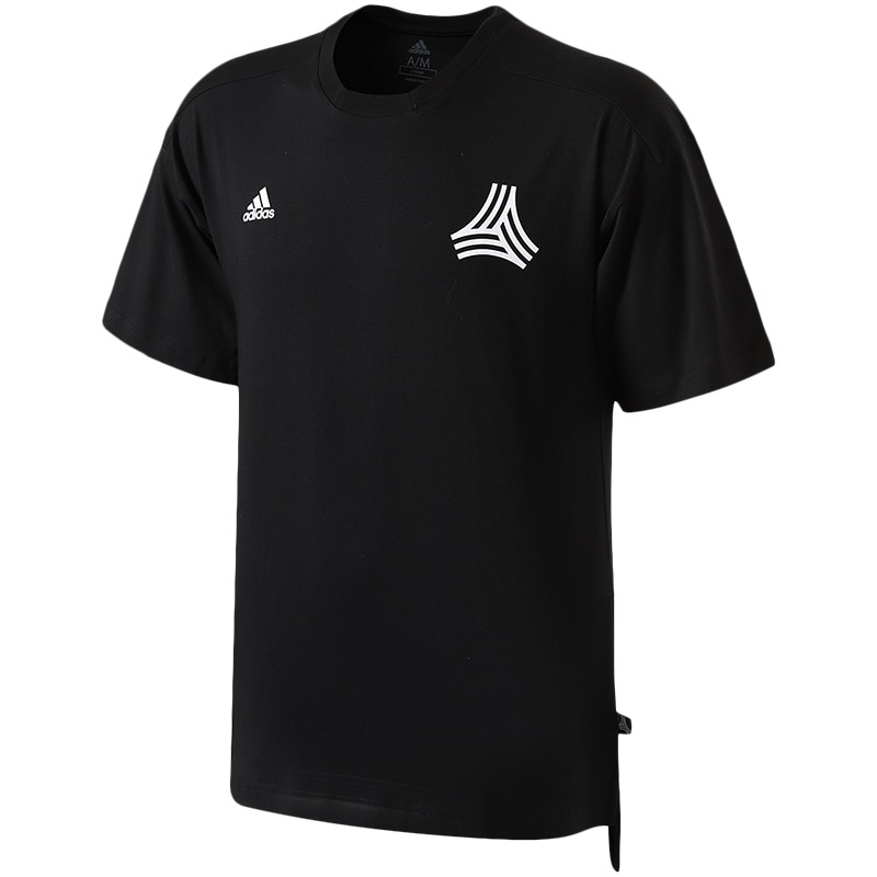 adidas阿迪达斯男子短袖T恤足球训练休闲运动服CE4900 S 黑色