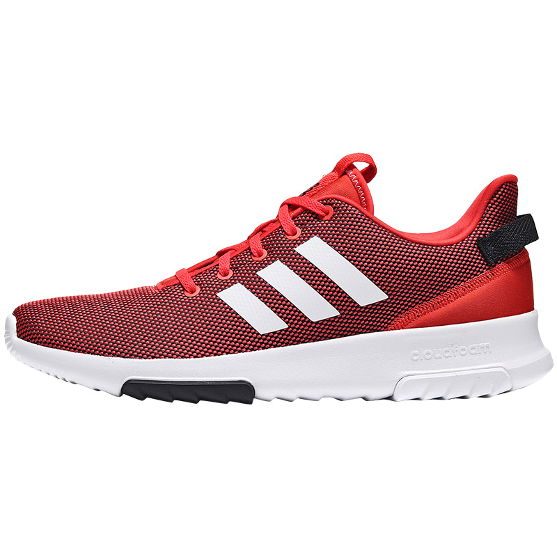 adidas阿迪达斯NEO男子休闲鞋跑步休闲运动鞋DB0708 DB0708浅猩红+黑色+亮白