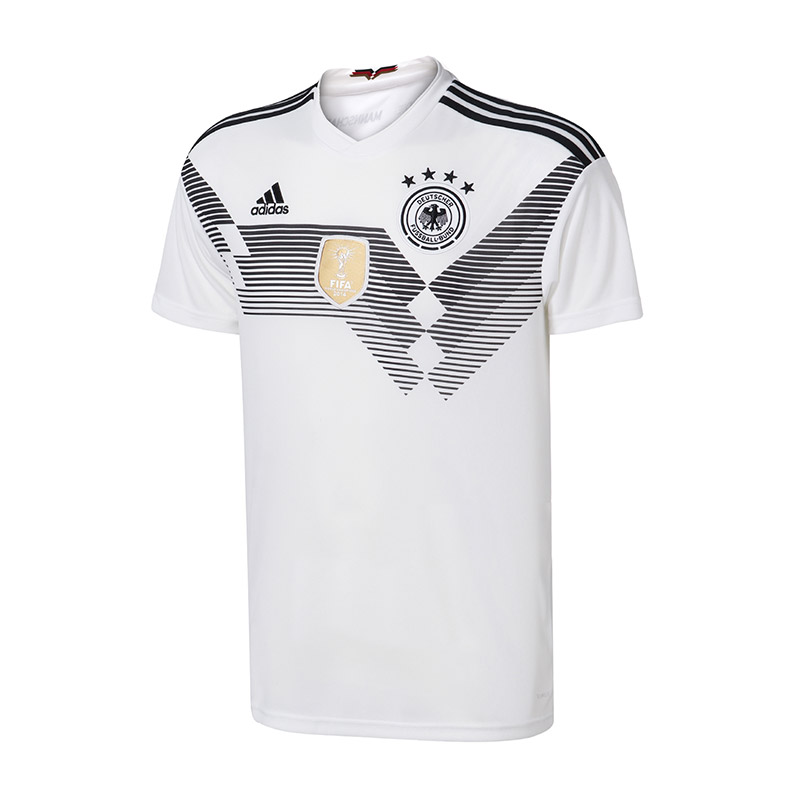 adidas阿迪达斯男子短袖T恤世界杯德国国家队足球队服BR7843 L BR7843白