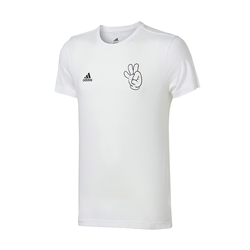 adidas阿迪达斯男子短袖T恤世界杯文化球迷运动服CW2103 L CW2103白