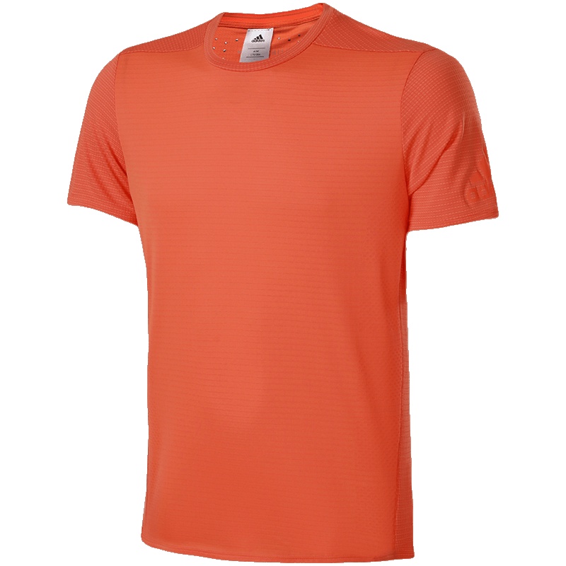 【自营】adidas阿迪达斯男子短袖T恤跑步透气运动服CW4057 L CW4057橙