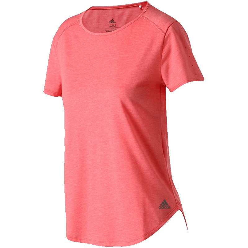 【自营】adidas阿迪达斯女子短袖T恤跑步健身瑜伽运动服DN8080 红色 L