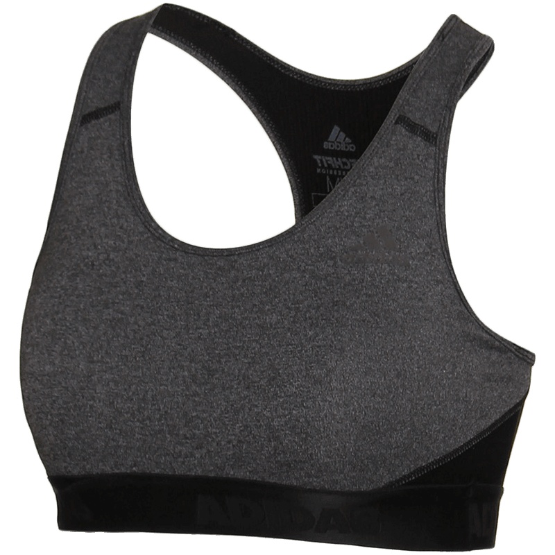 【自营】adidas阿迪达斯女子运动胸衣综合训练跑步运动服CD9754 L CD9754灰