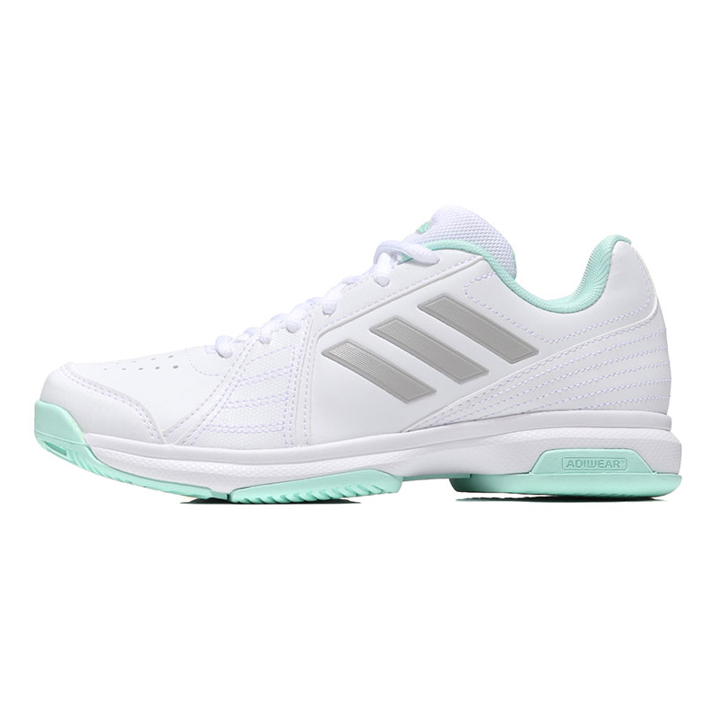 adidas阿迪达斯女子网球鞋网球训练比赛运动鞋BB7652 BB7652亮白+二度灰